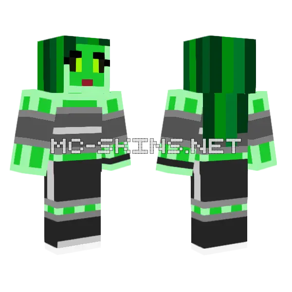 Jenny Girl Skin Minecraft skin, front and back