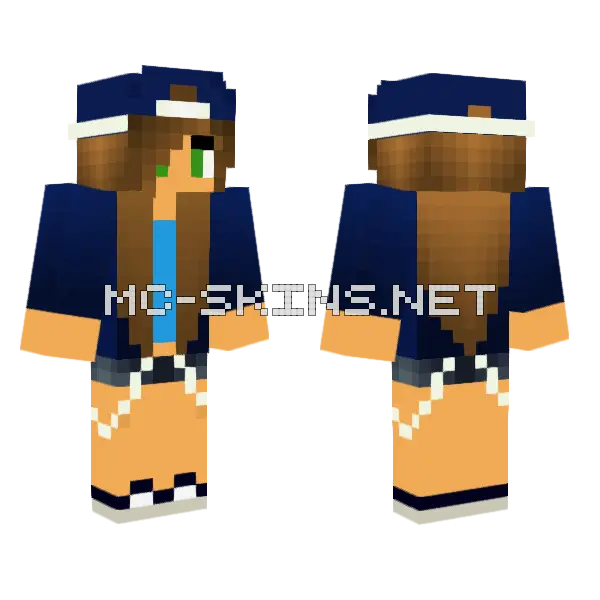Jenny HD Skin Minecraft skin, front and back