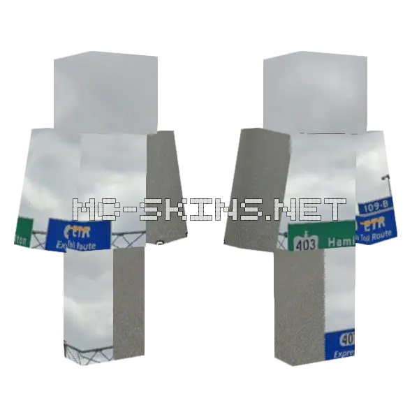 Jenny HD Skin Minecraft skin, front and back