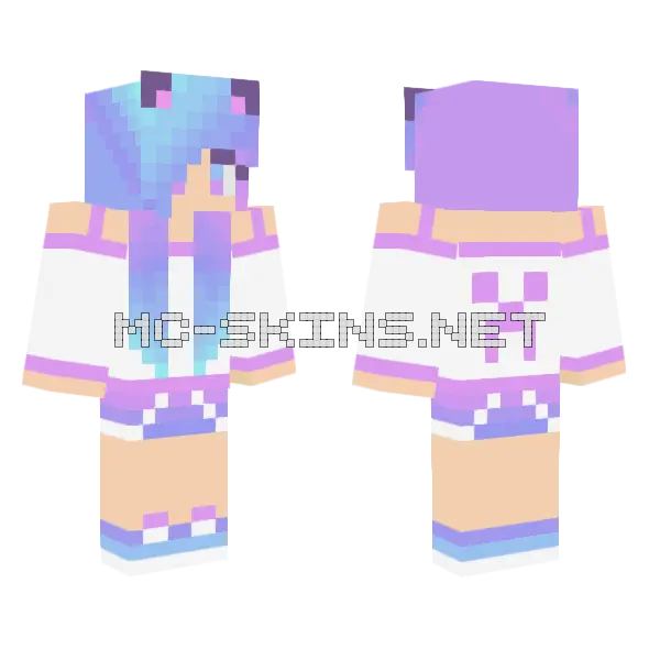 Jenny HD Skin Minecraft skin, front and back