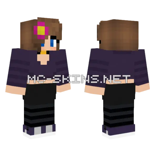 Jenny HD Skin Minecraft skin, front and back
