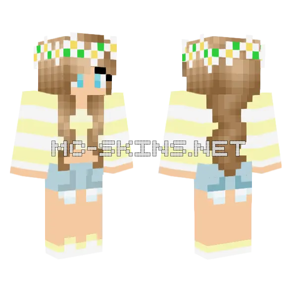 Jenny HD Skin Minecraft skin, front and back
