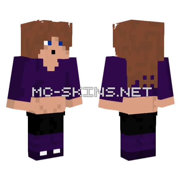 Jenny HD Skin Minecraft skin, front and back