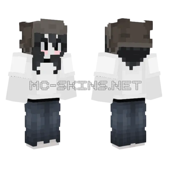 Jenny HD Skin Minecraft skin, front and back