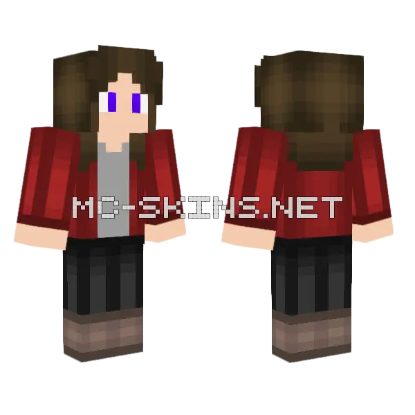 Jenny HD Skin Minecraft skin, front and back