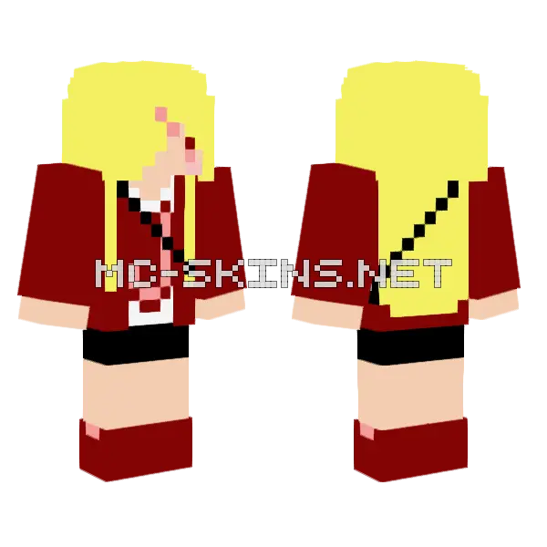 Jenny HD Skin Minecraft skin, front and back