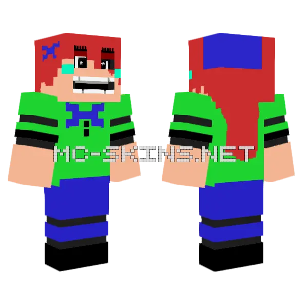 Jenny HD Skin Minecraft skin, front and back
