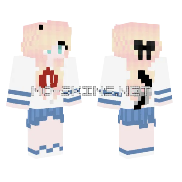 Jenny HD Skin Minecraft skin, front and back