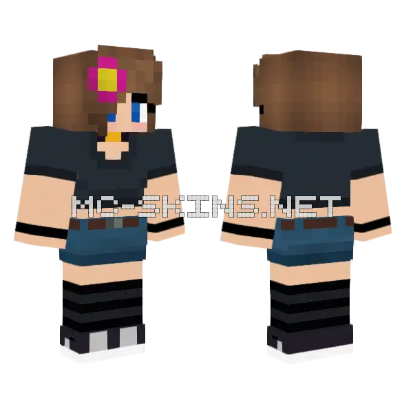 Jenny HD Skin Minecraft skin, front and back