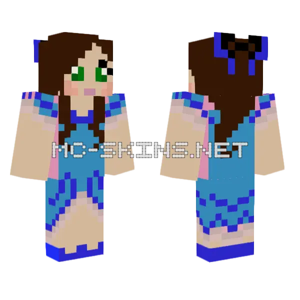 Jenny HD Skin Minecraft skin, front and back