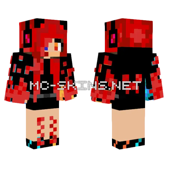 Jenny HD Skin Minecraft skin, front and back