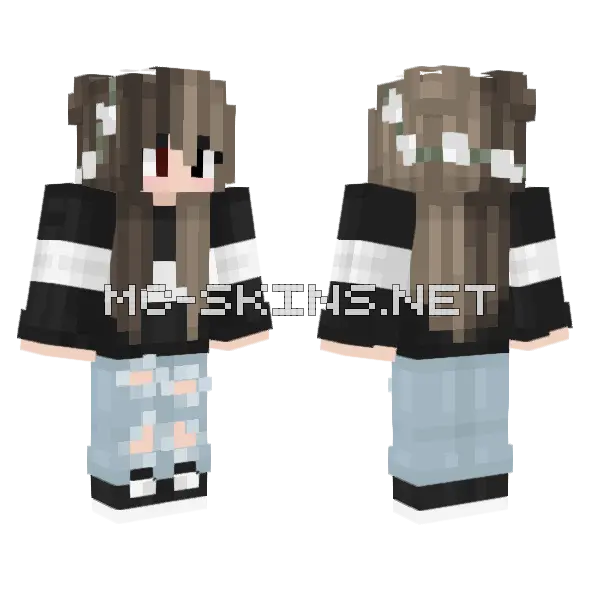 Jenny HD Skin Minecraft skin, front and back