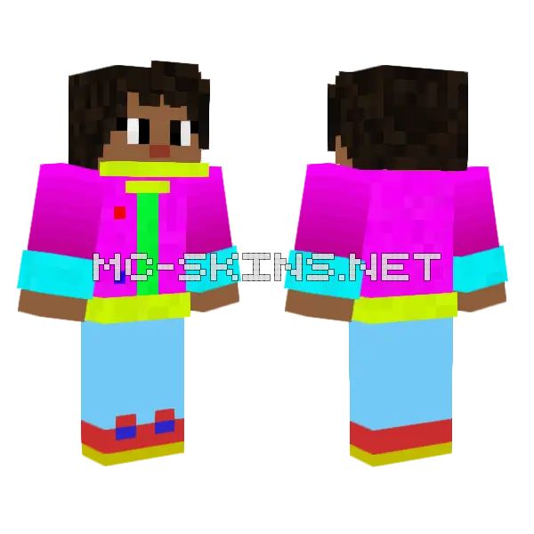 Jenny HD Skin Minecraft skin, front and back