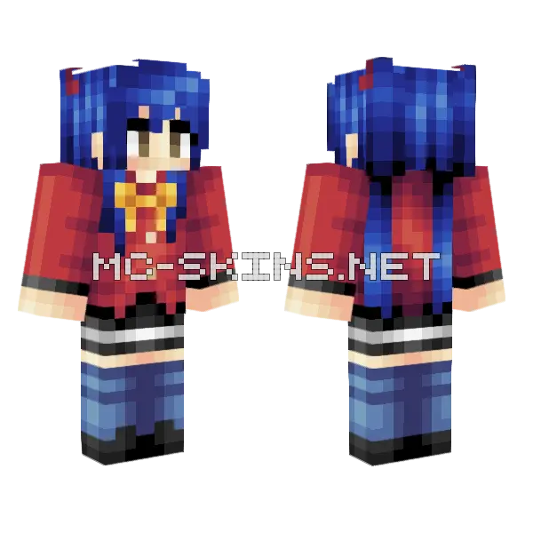 Jenny HD Skin Minecraft skin, front and back