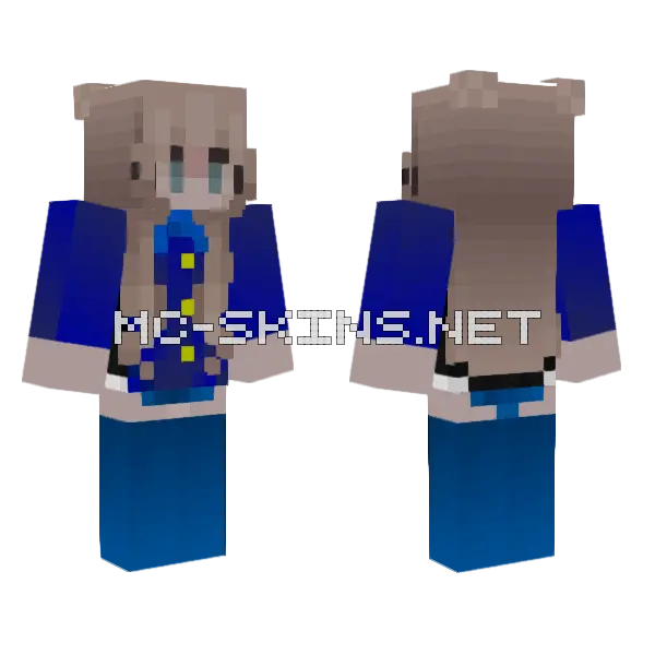 Jenny HD Skin Minecraft skin, front and back