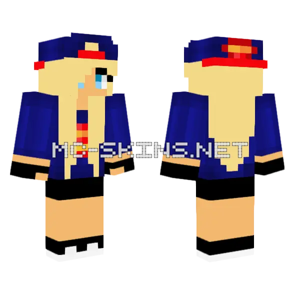 Jenny HD Skin Minecraft skin, front and back