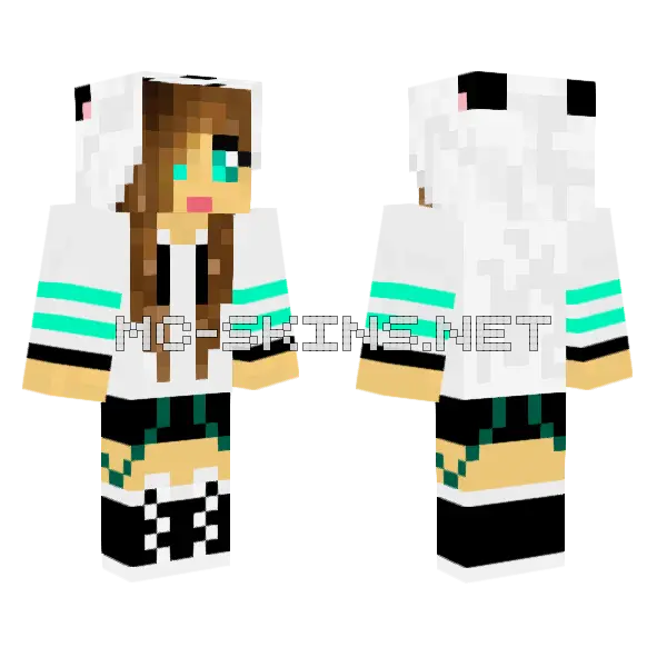 Jenny HD Skin Minecraft skin, front and back
