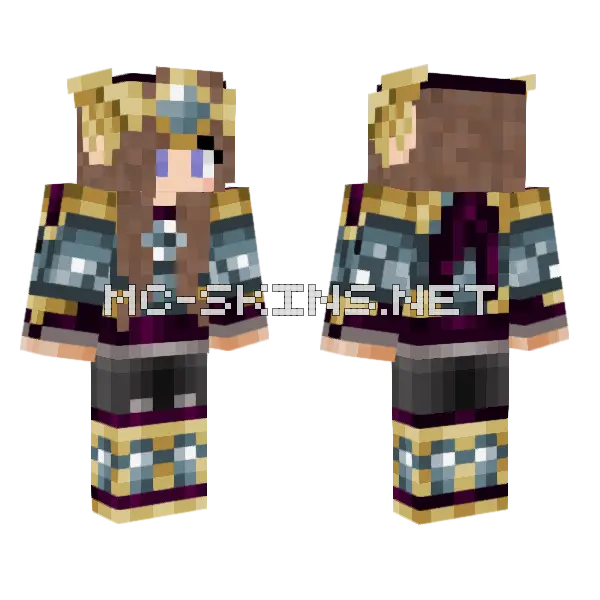 Jenny (Jenny Mod) Skin Minecraft skin, front and back