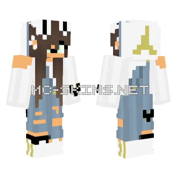 Jenny (Jenny Mod) Skin Minecraft skin, front and back