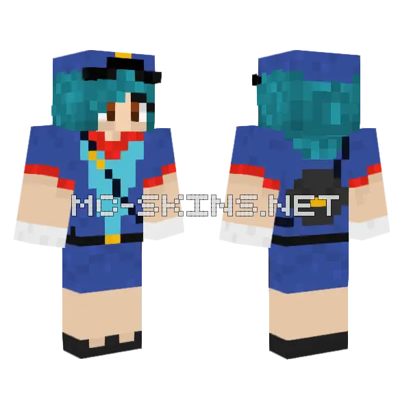 Jenny (Jenny Mod) Skin Minecraft skin, front and back