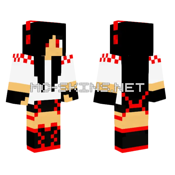 Jenny (Jenny Mod) Skin Minecraft skin, front and back
