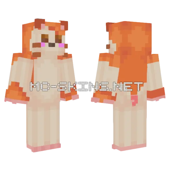 Jenny (Jenny Mod) Skin Minecraft skin, front and back