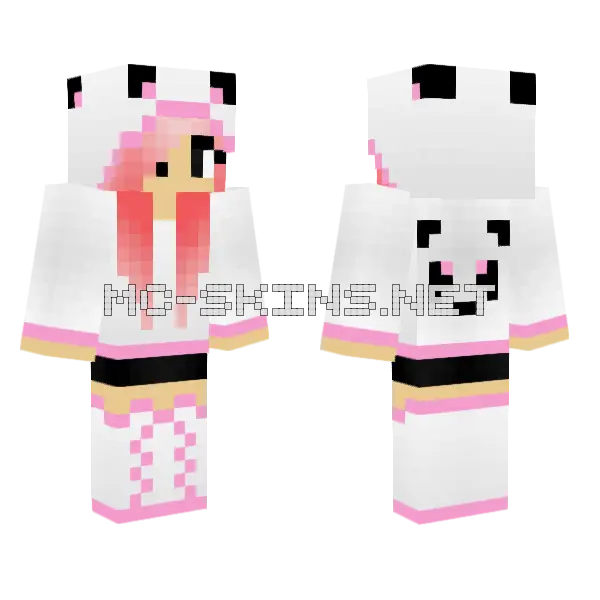 Jenny (Jenny Mod) Skin Minecraft skin, front and back