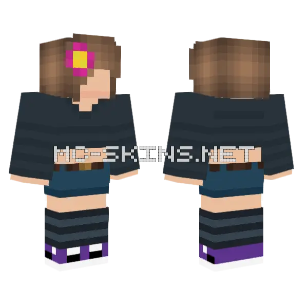 Jenny (Jenny Mod) Skin Minecraft skin, front and back