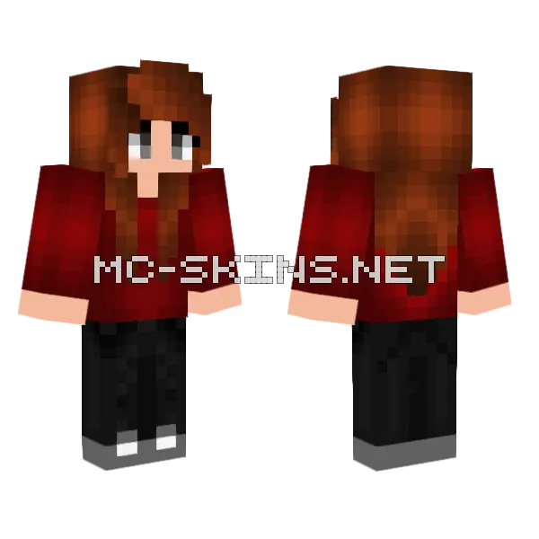 Jenny (Jenny Mod) Skin Minecraft skin, front and back