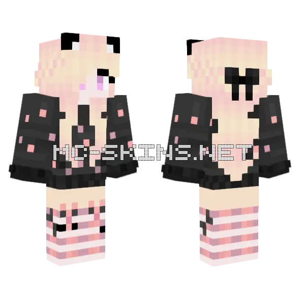 Jenny (Jenny Mod) Skin Minecraft skin, front and back