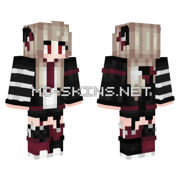 Jenny (Jenny Mod) Skin Minecraft skin, front and back