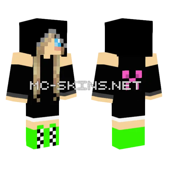 Jenny (Jenny Mod) Skin Minecraft skin, front and back