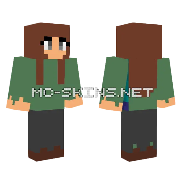 Jenny Minecraft Skin Minecraft skin, front and back