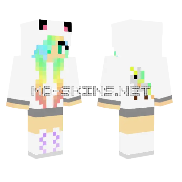Jenny Minecraft Skin Minecraft skin, front and back