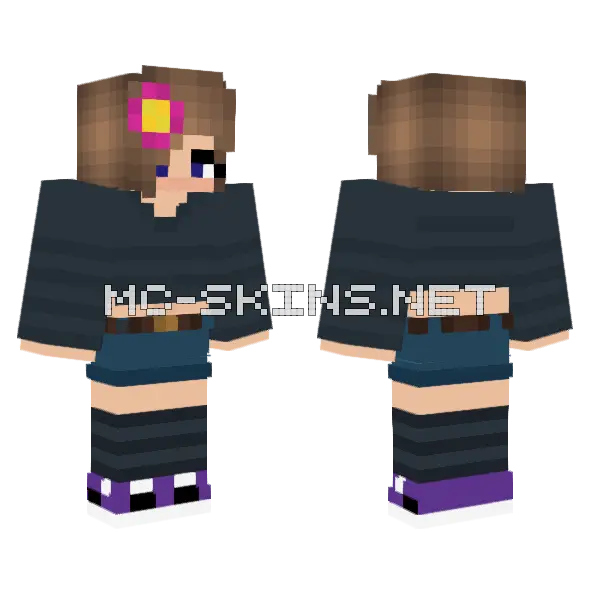 Jenny Mod Character Skin Minecraft skin, front and back