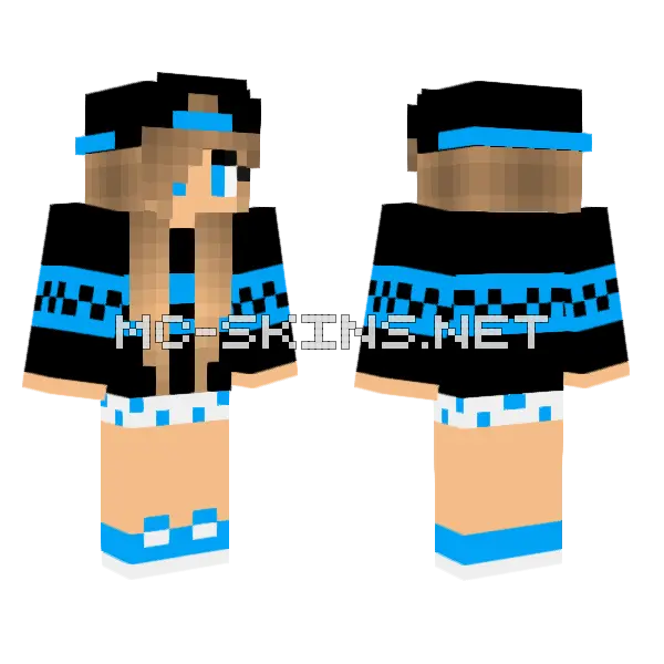 Jenny Mod Character Skin Minecraft skin, front and back