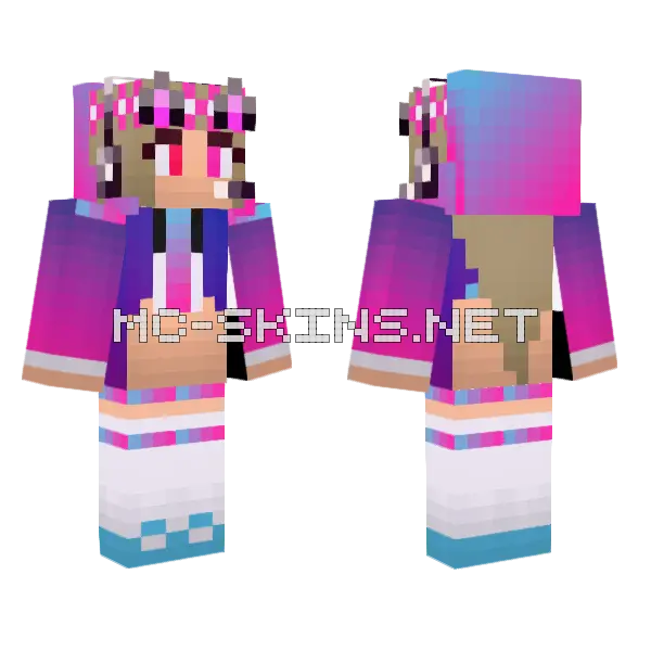 Jenny Mod Character Skin Minecraft skin, front and back