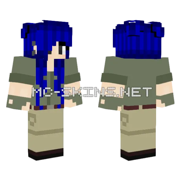 Jenny Mod Character Skin Minecraft skin, front and back