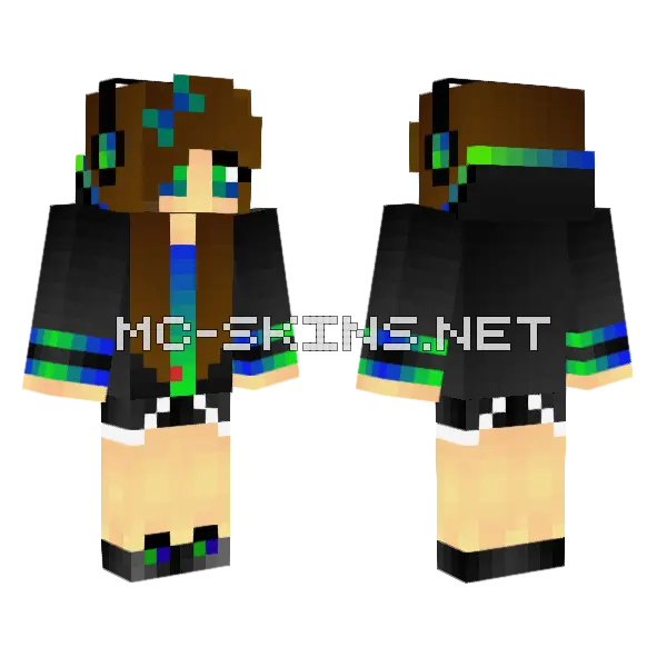 Jenny Mod Character Skin Minecraft skin, front and back