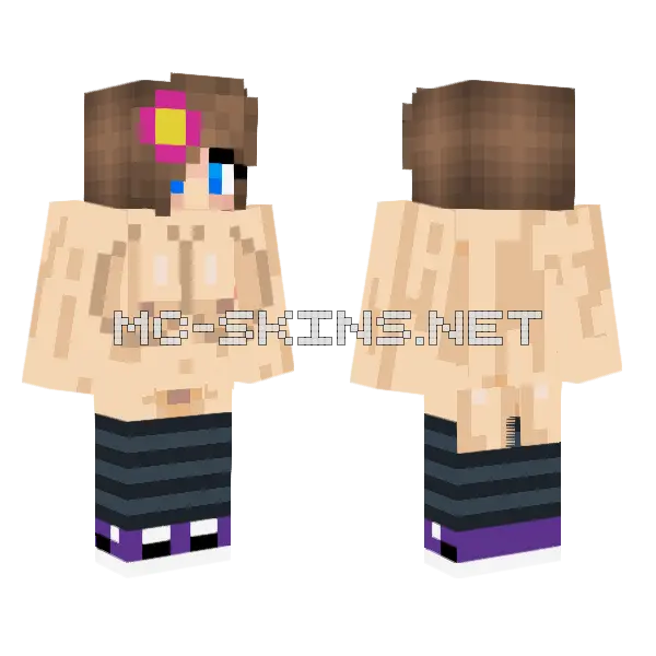 Jenny Mod Girl Skin Minecraft skin, front and back
