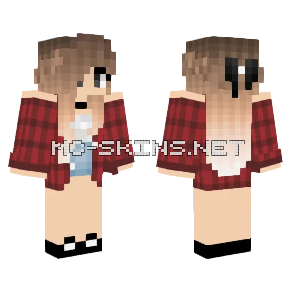 Jenny Mod Girl Skin Minecraft skin, front and back