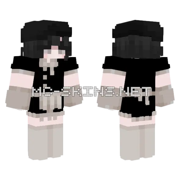 Jenny Mod Girl Skin Minecraft skin, front and back