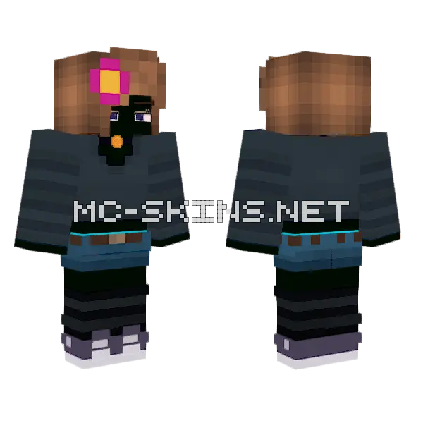 Jenny Mod Girl Skin Minecraft skin, front and back