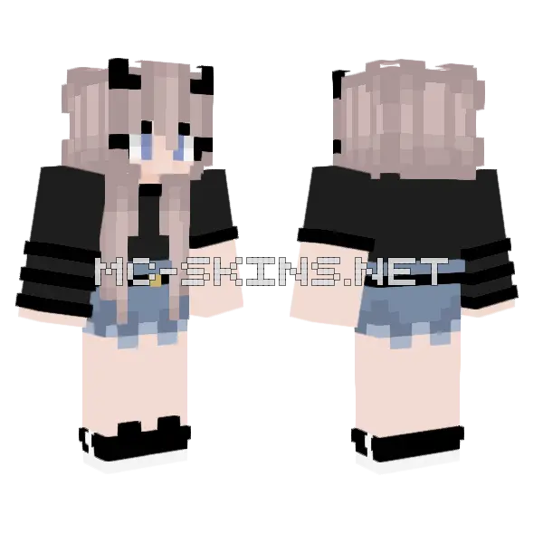 Jenny Mod Girl Skin Minecraft skin, front and back