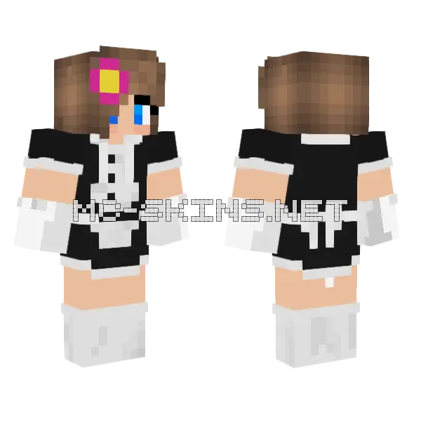 Jenny Mod Girl Skin Minecraft skin, front and back