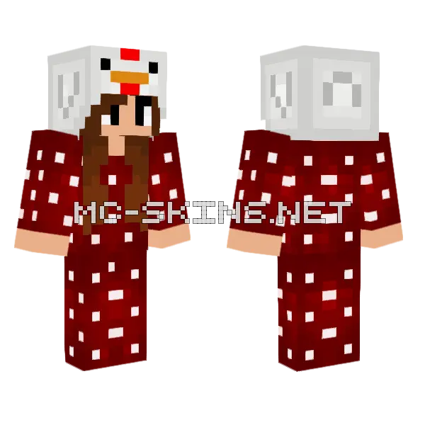 Jenny Mod Girl Skin Minecraft skin, front and back