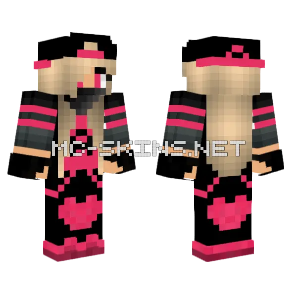 Jenny Mod Girl Skin Minecraft skin, front and back