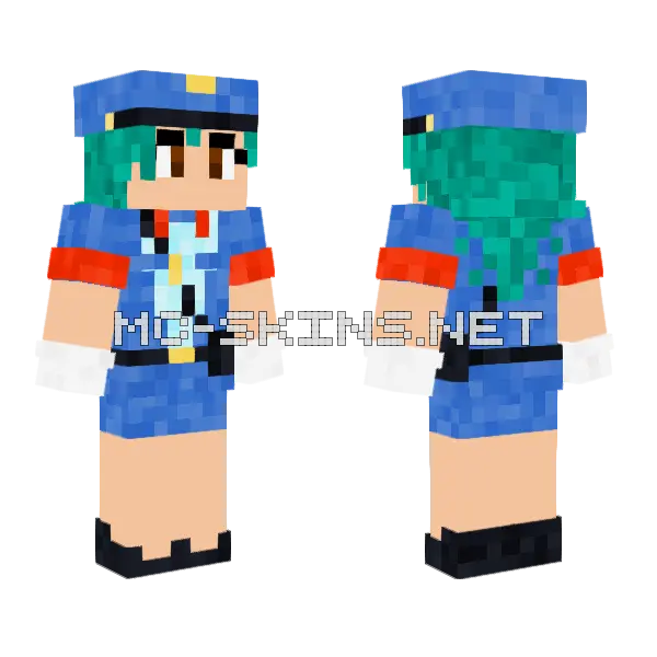 Jenny Mod Girl Skin Minecraft skin, front and back