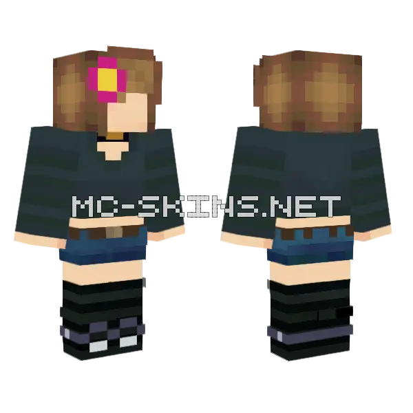 Jenny Mod Minecraft Skin Minecraft skin, front and back
