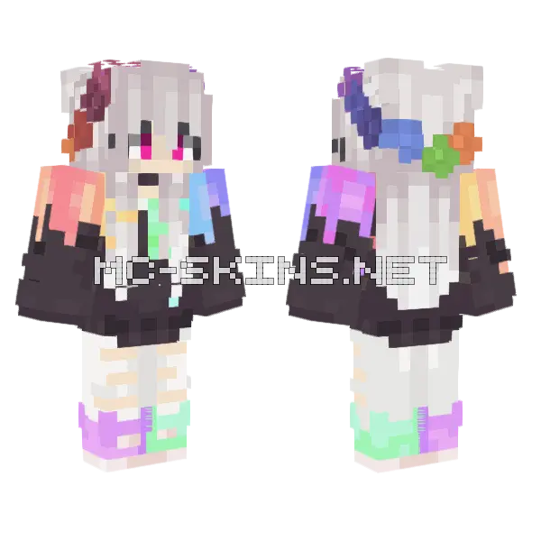 Jenny Mod Minecraft Skin Minecraft skin, front and back